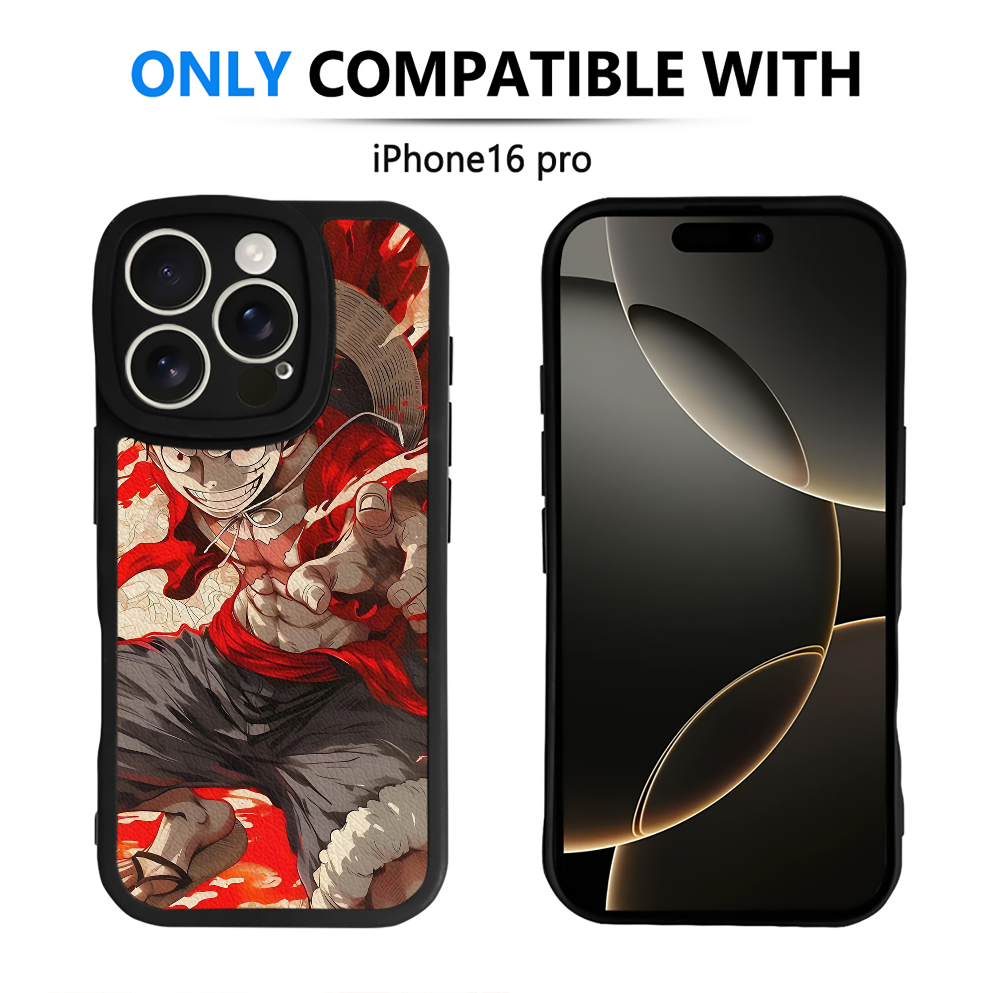 （画像用） ワンピース ONE PIECE 【iPhone 16シリーズ対応】シリコンスマホケース（レザー調） 材質：シリコン